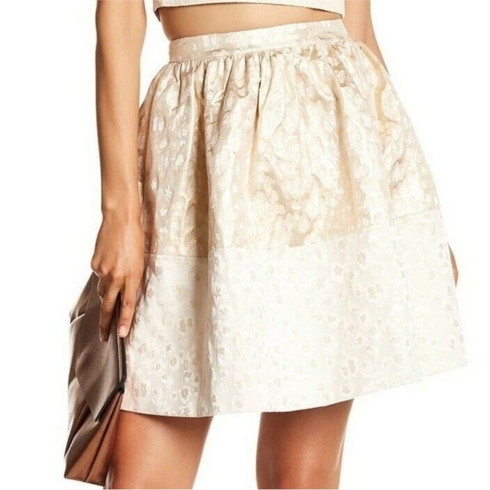 ERIN by Erin Fetherston Gold A-Line Skirt